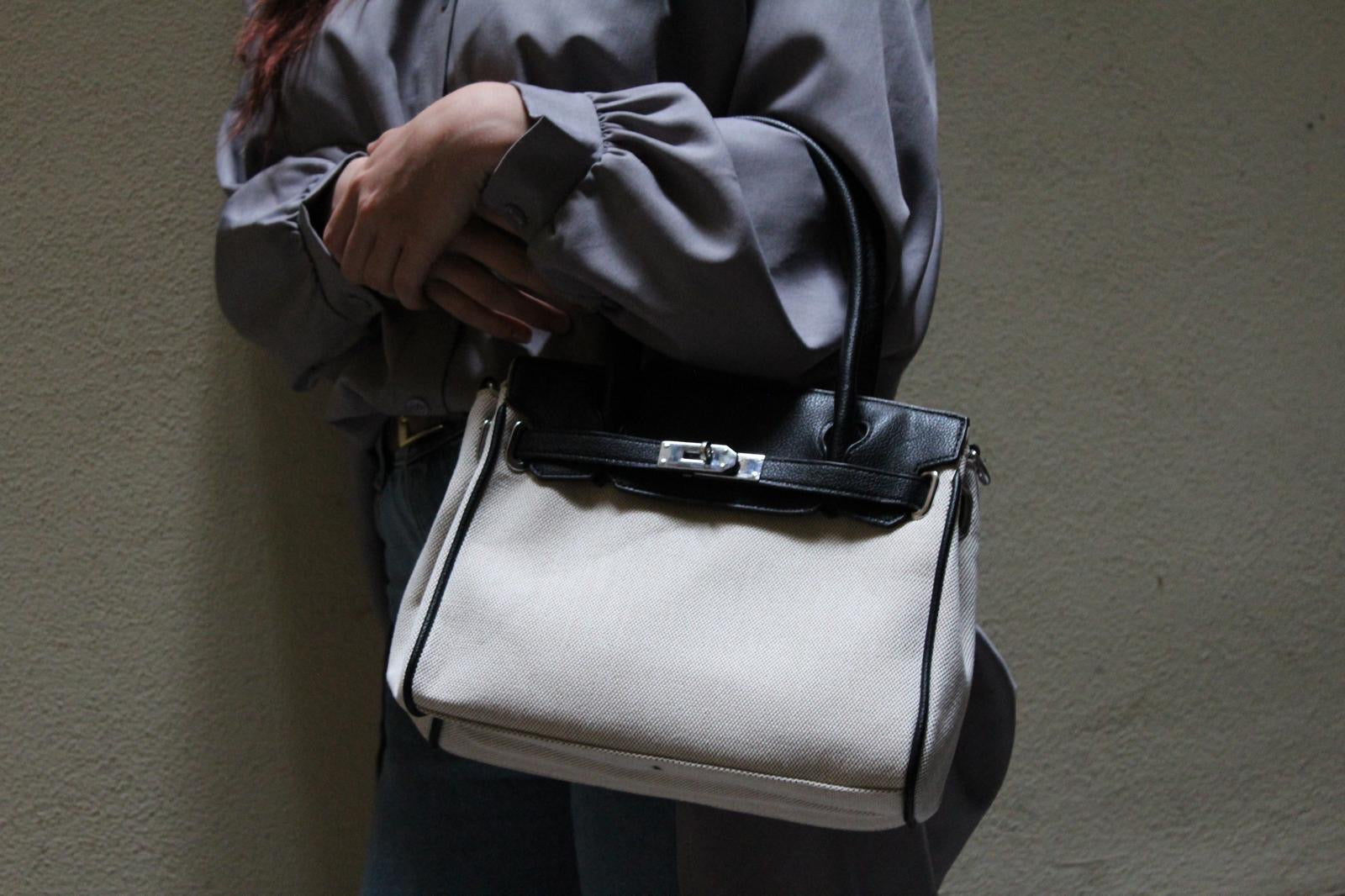 Fake Birkin Nera e Panna