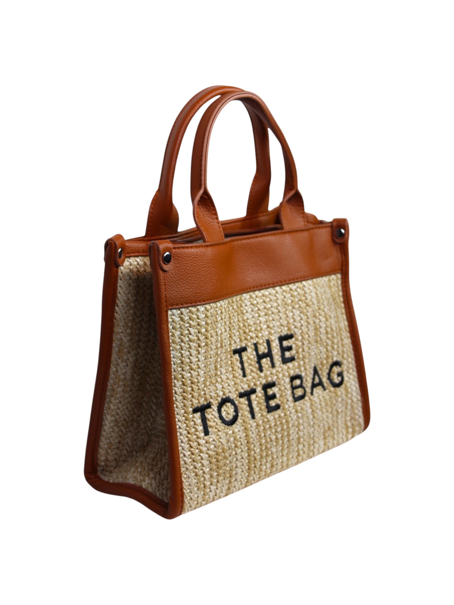 THE TOTE BAG Camel & Raffia