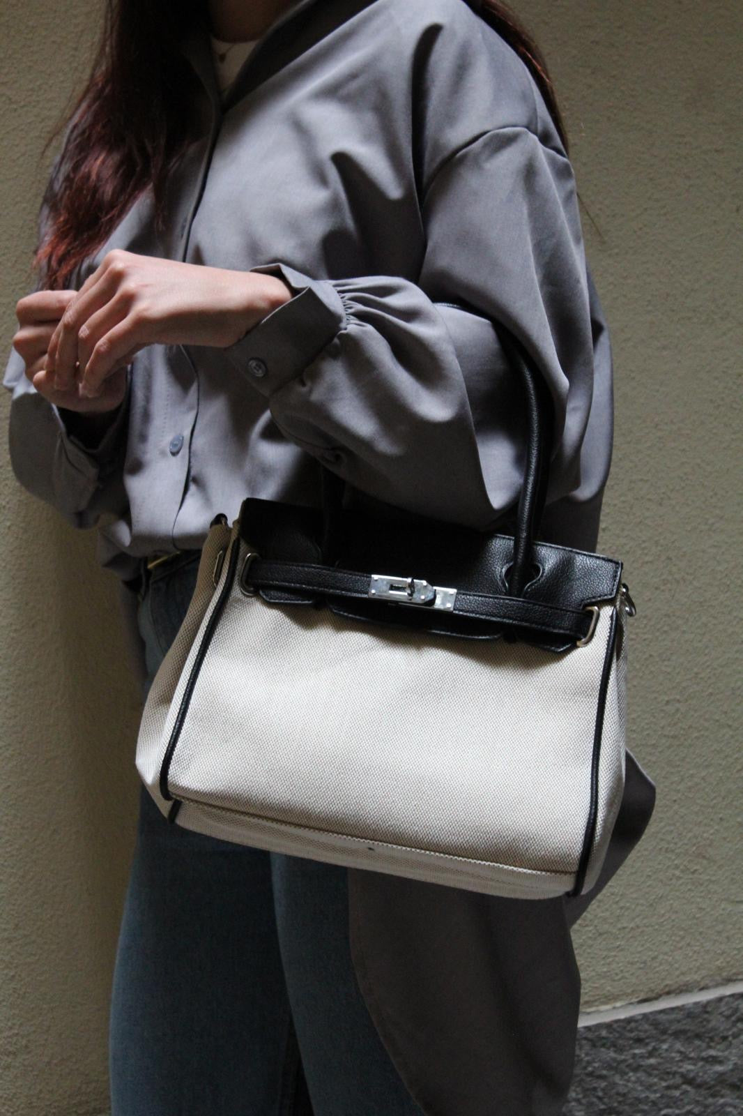 Fake Birkin Nera e Panna