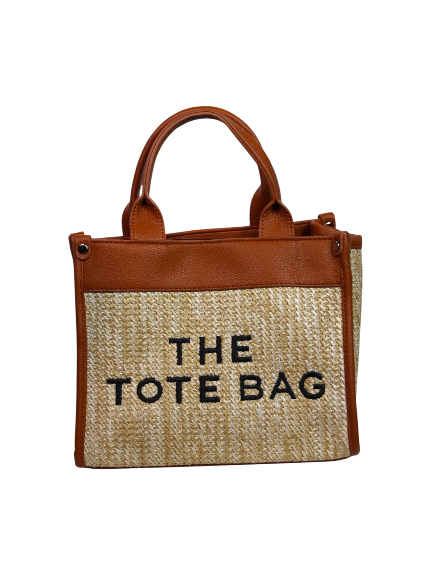 THE TOTE BAG Camel & Raffia