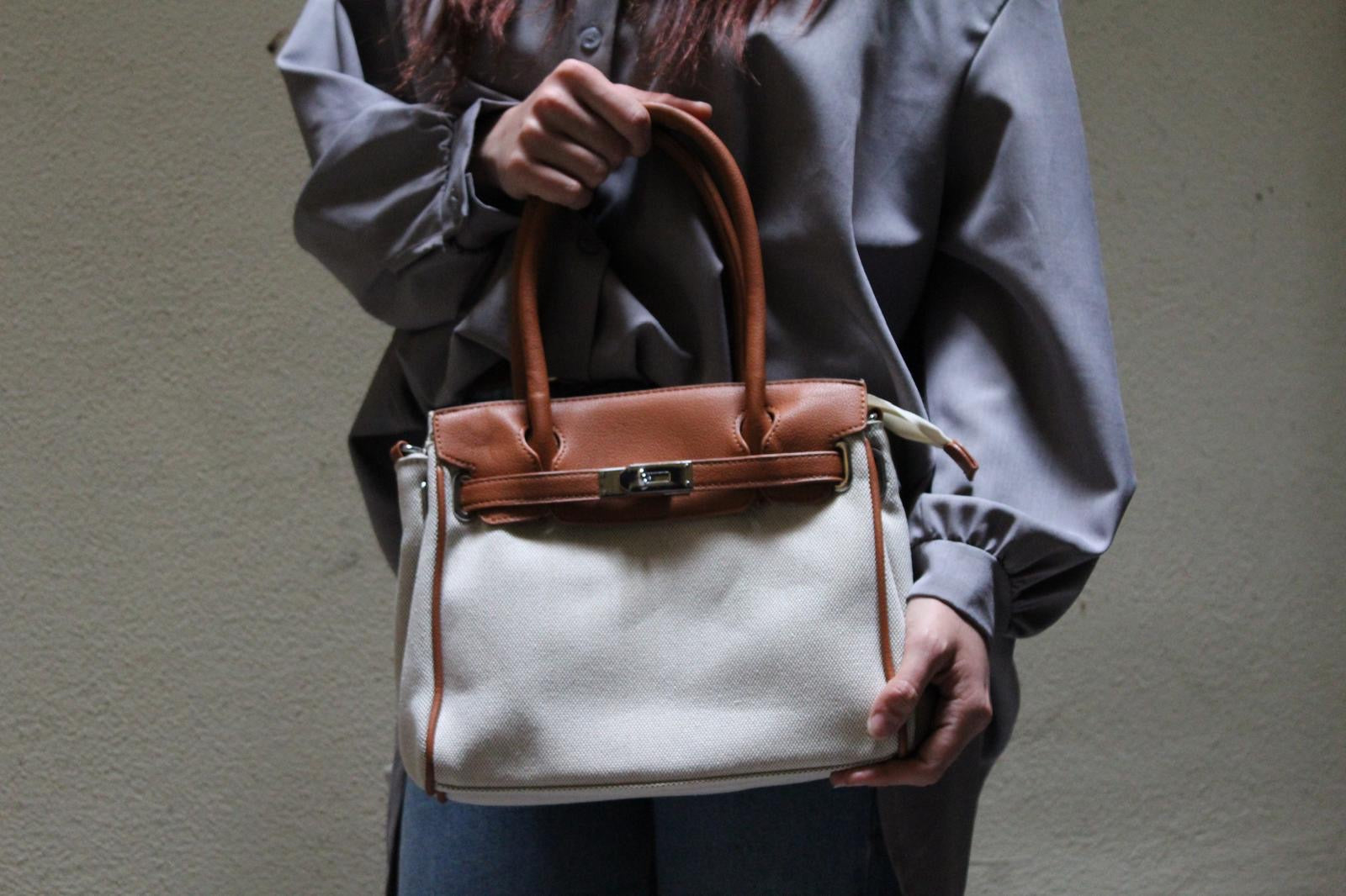 Fake Birkin Camel e Panna