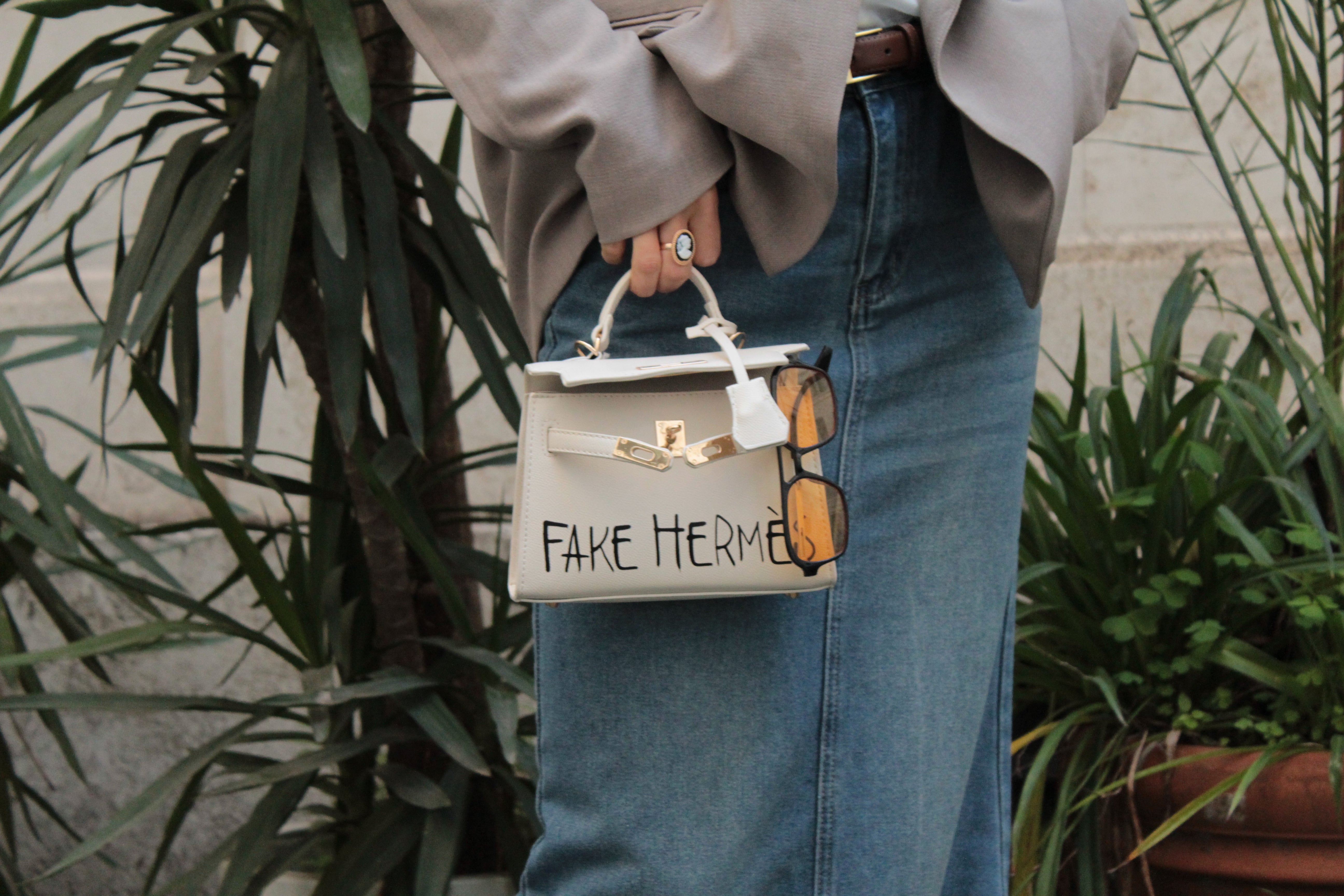 Fake Hermès | Mini Kelly Bianca