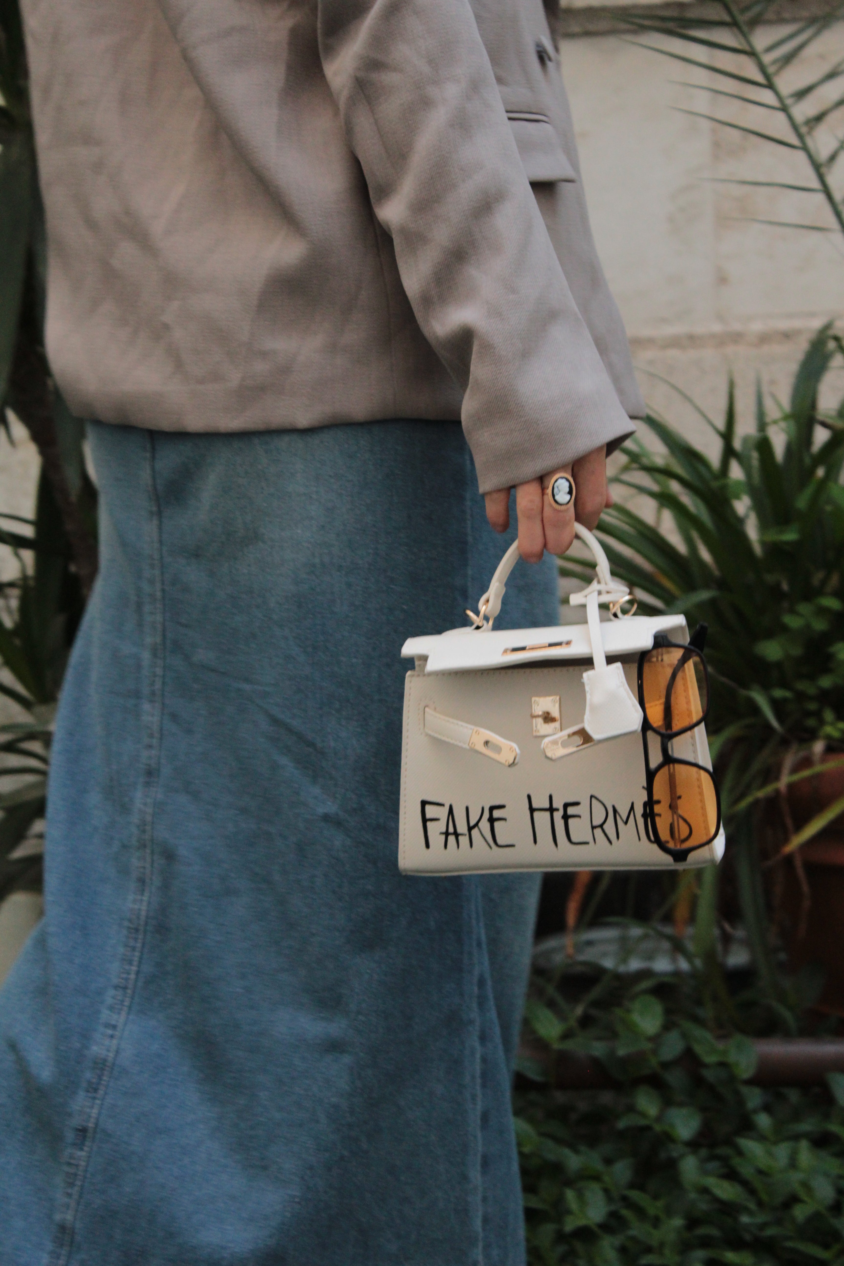 Fake Hermès | Mini Kelly Bianca