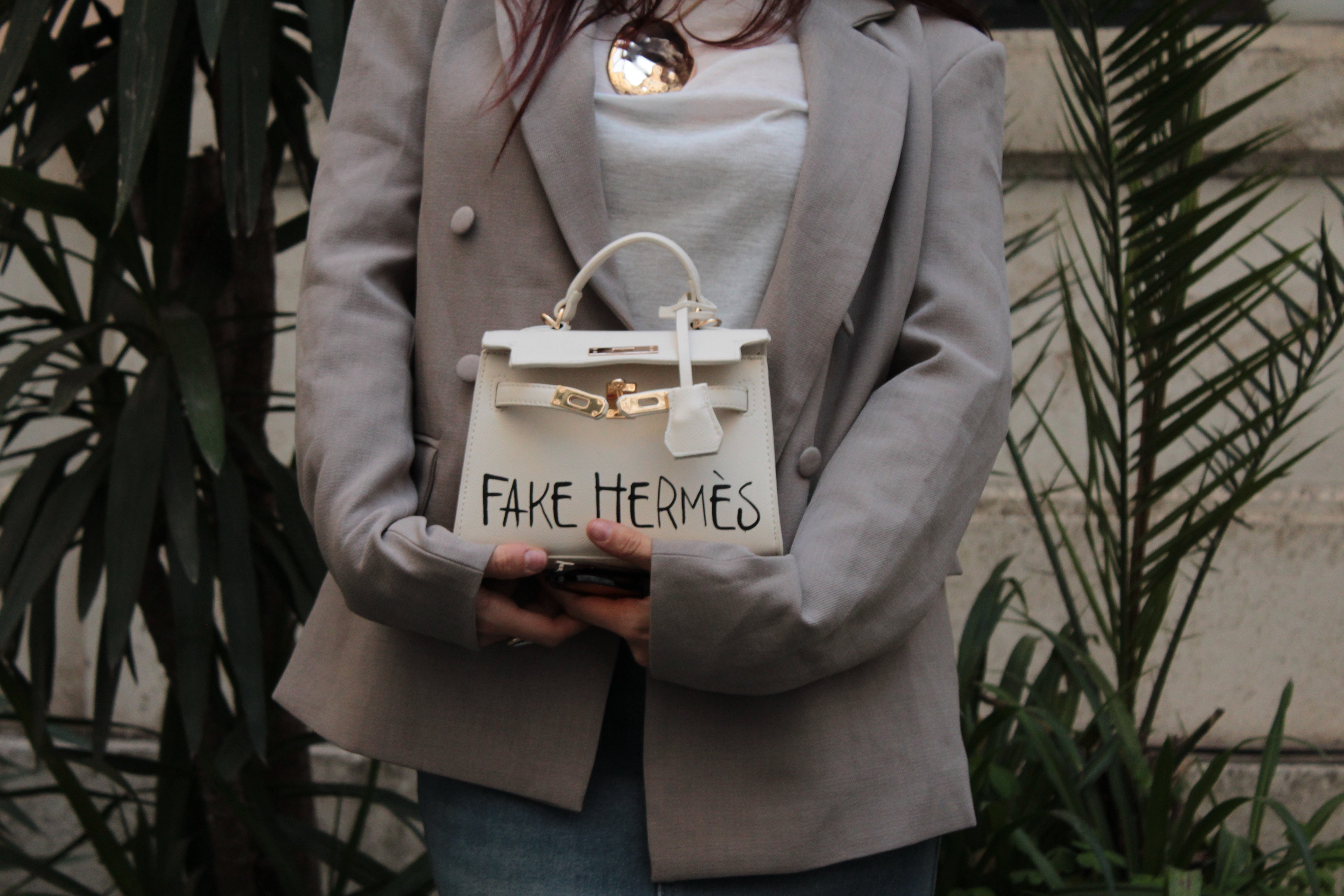 Fake Hermès | Mini Kelly Bianca